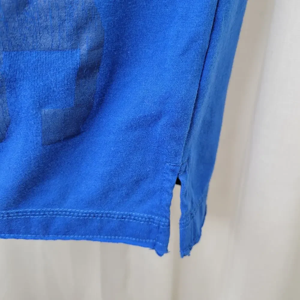 Nike Chicago Cubs Short Sleeve Henley Distressed Layered T, Kids L